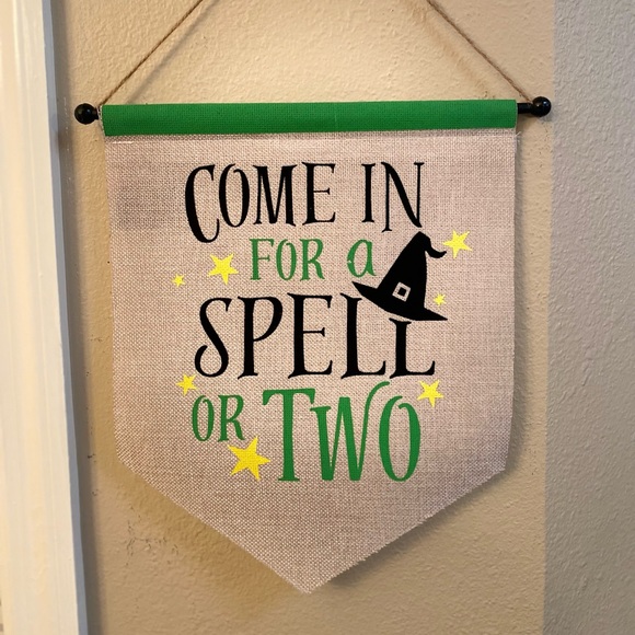 Halloween Witch Kitchen Towels, Witch Tier Tray Decor & Witch Wall Decor Signs - Picture 16 of 16